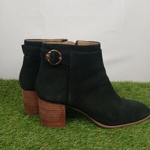 Tory Burch Sofia 65mm Black Suede Bootie